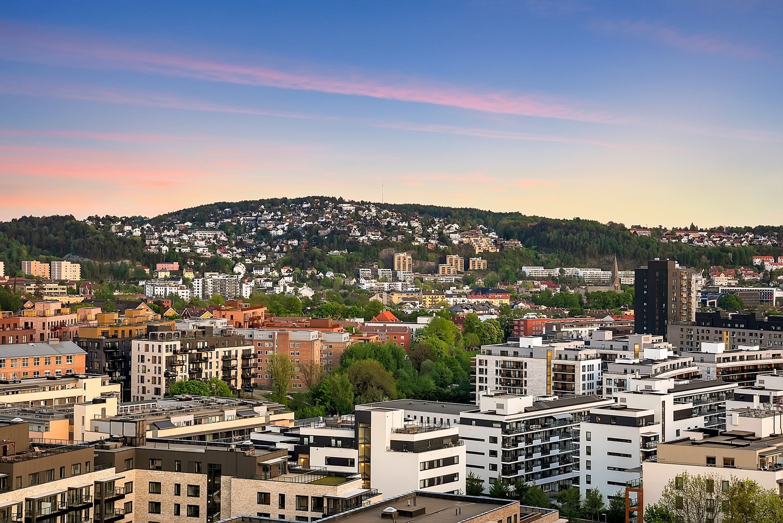 Utsikt fra takterrassen Galleribilde