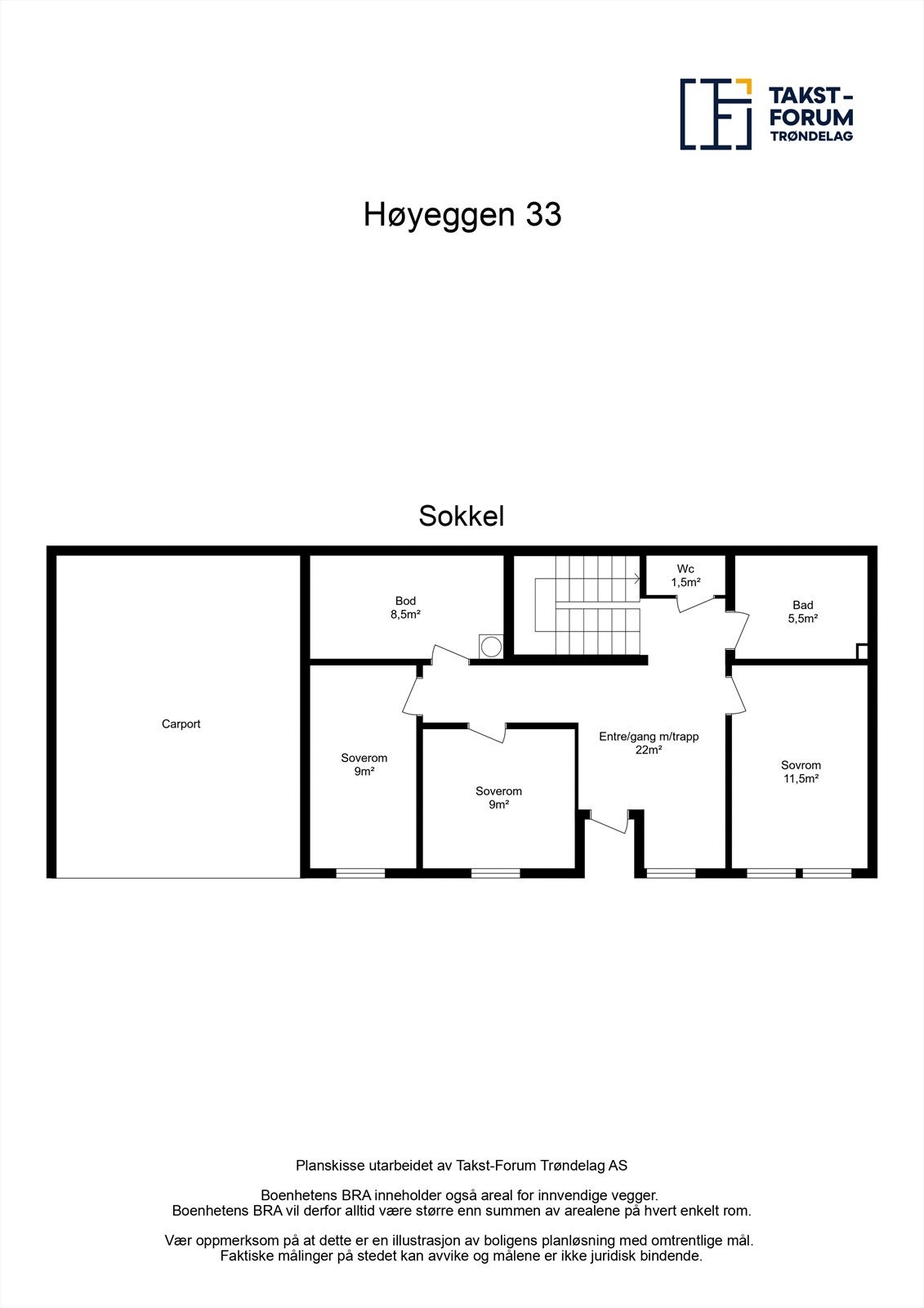 Planskisse sokkel Galleribilde