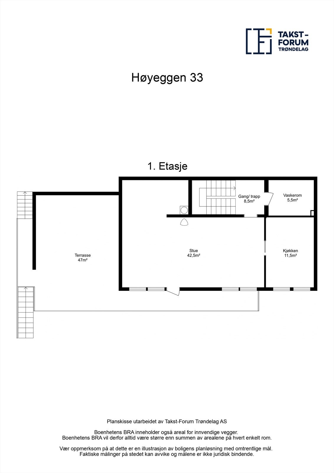 Planskisse 1. etasje Galleribilde