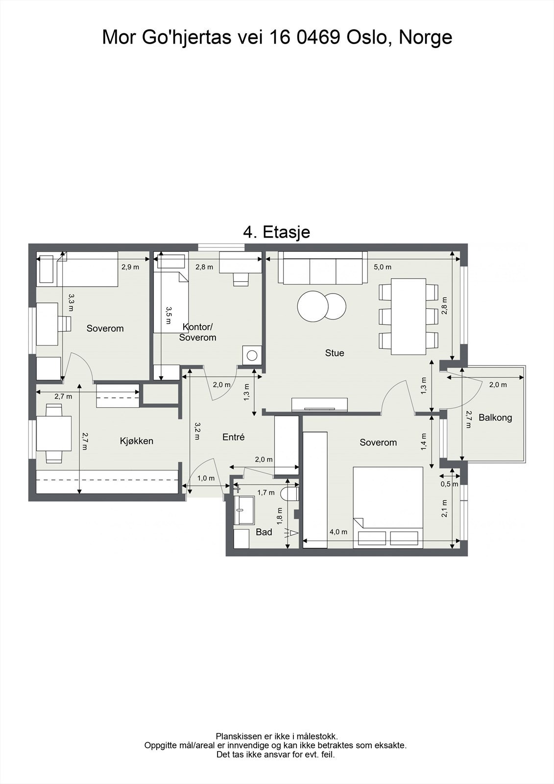 Planskisse Galleribilde