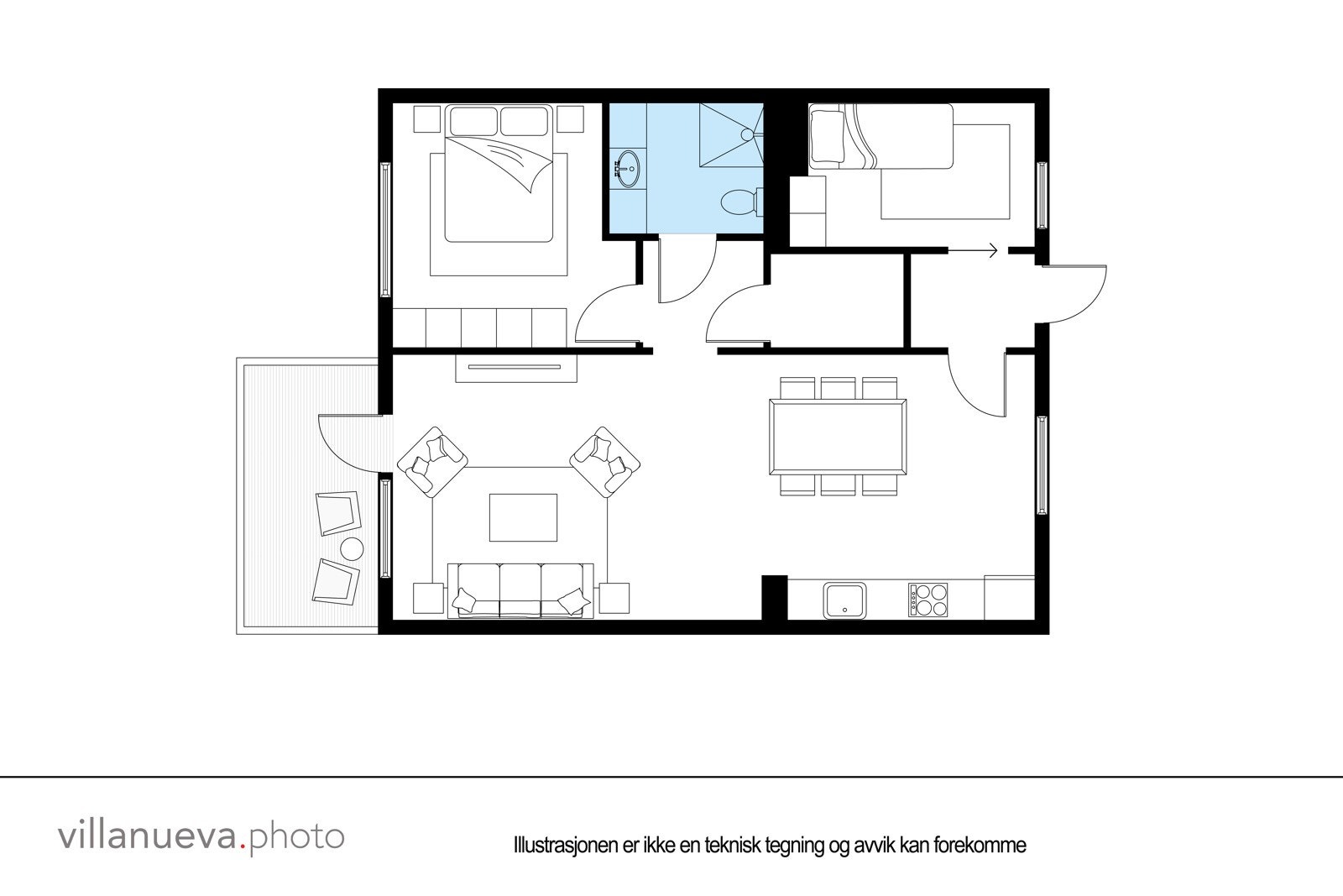 Plantegning - ikke målbar. Galleribilde