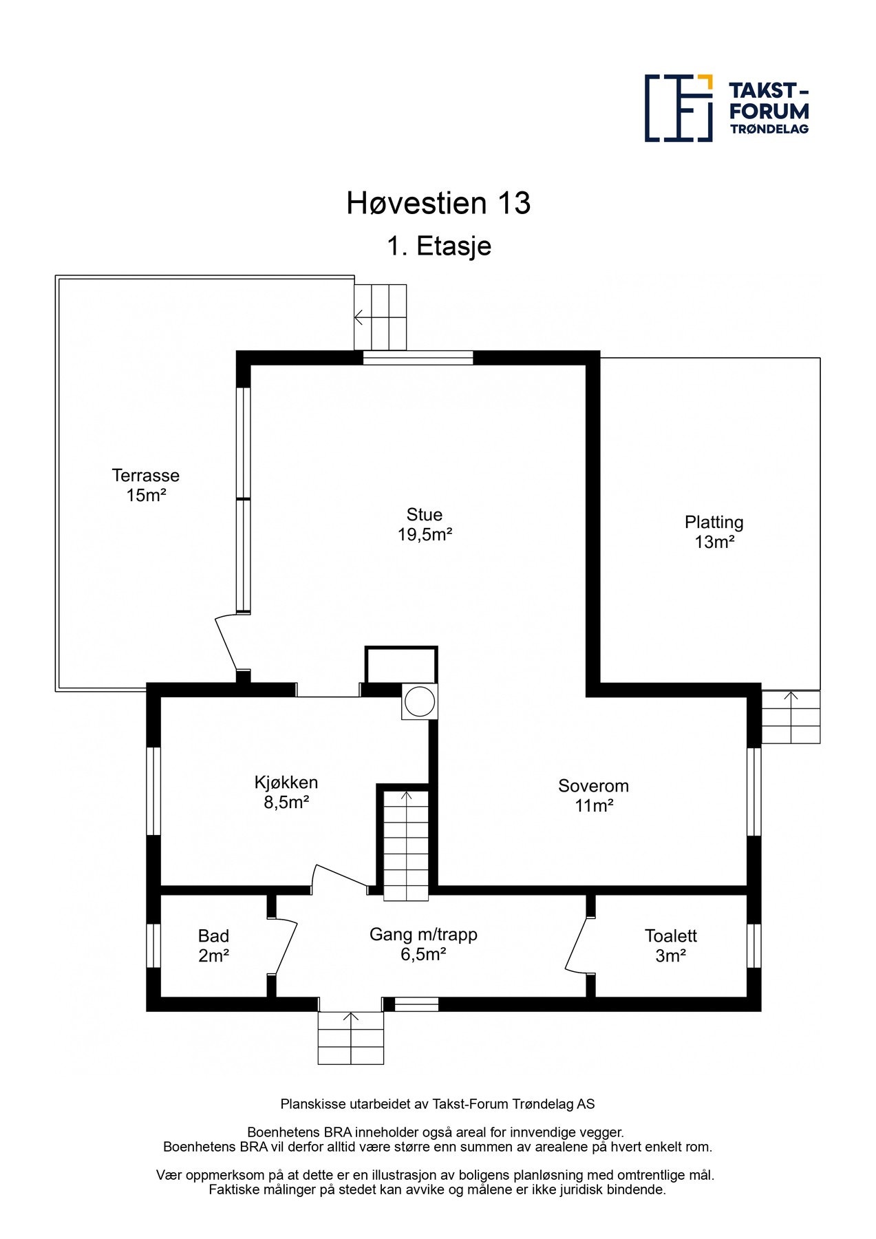 Planskisse 1.etasje Galleribilde