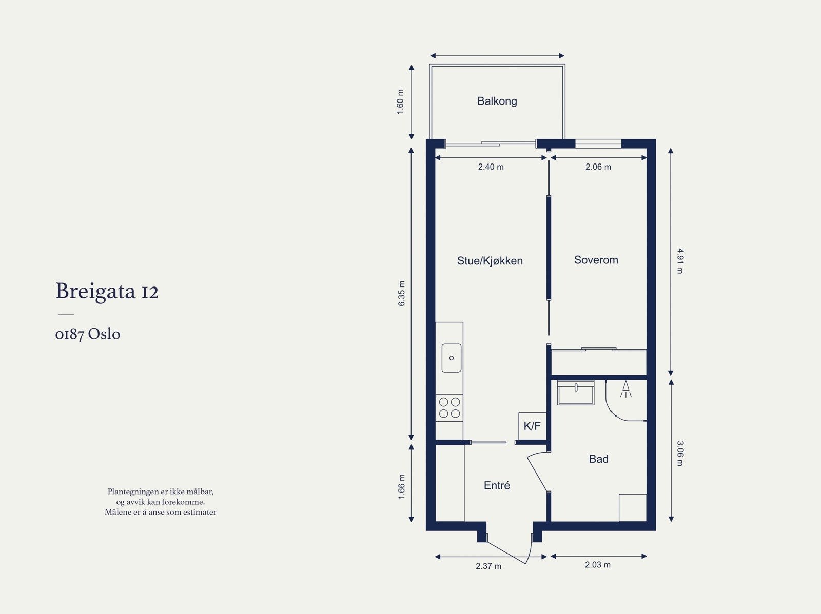 Plantegning 8. etasje Galleribilde