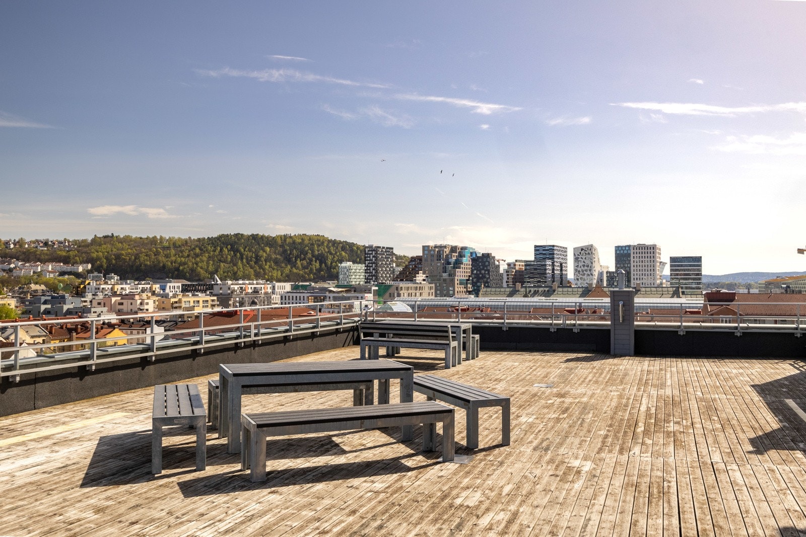 Borettslaget har felles takterrasse. Galleribilde
