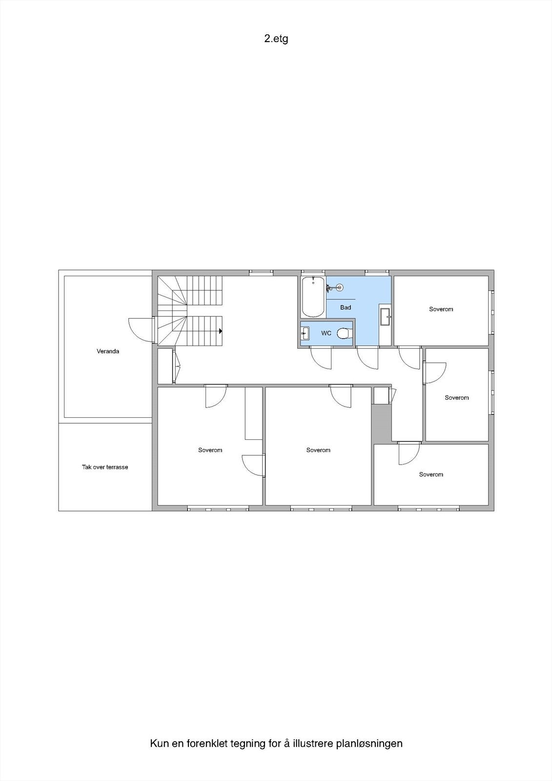 Plantegning 2. etasje. Galleribilde