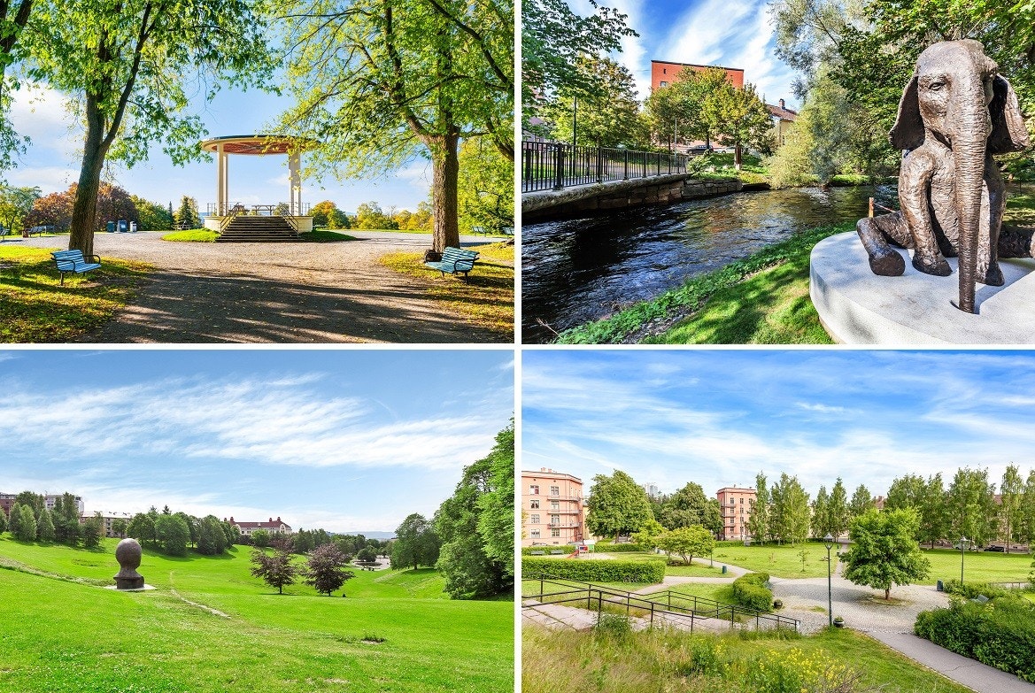 Kort vei til flotte tur- og rekreasjonsmuligheter i nærområdet. Kun 100 meter til flotte- og innholdsrike Torshovparken med den ikoniske paviljongen. Galleribilde
