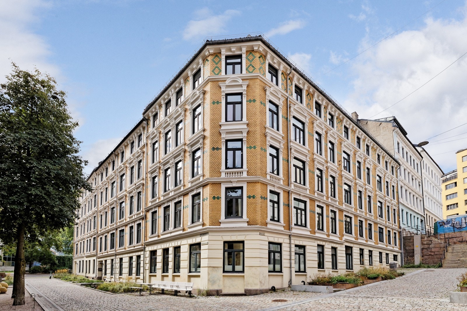 Fasaden er en av flere klassiske arkitekturperler i byen. Galleribilde