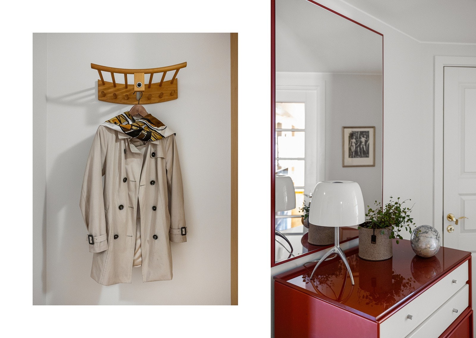 Entréen fordeler rommene fint utover de 110 kvm. Galleribilde