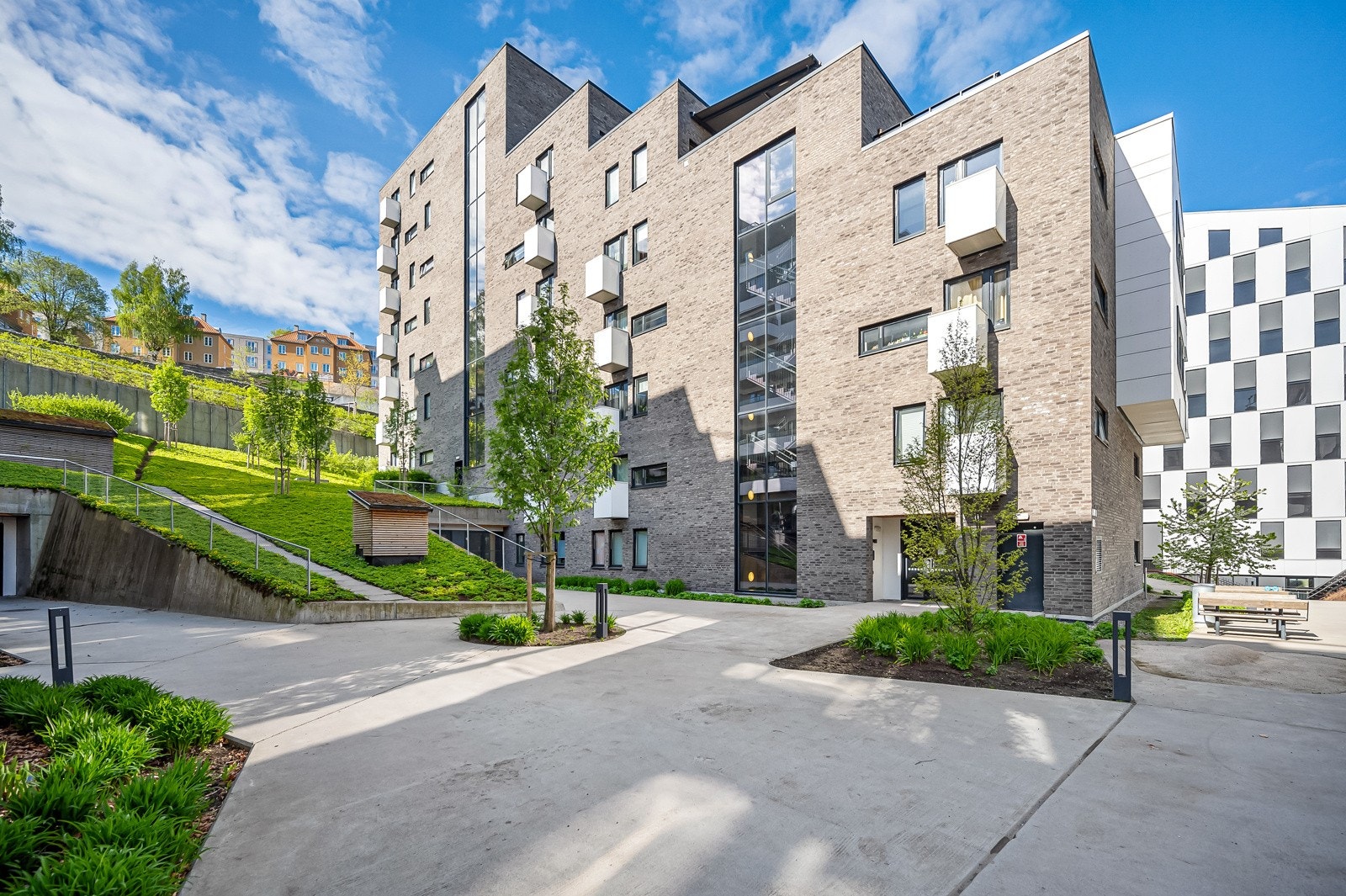 Dette er fasaden til ditt nye hjem, lekkert eller hva? Galleribilde