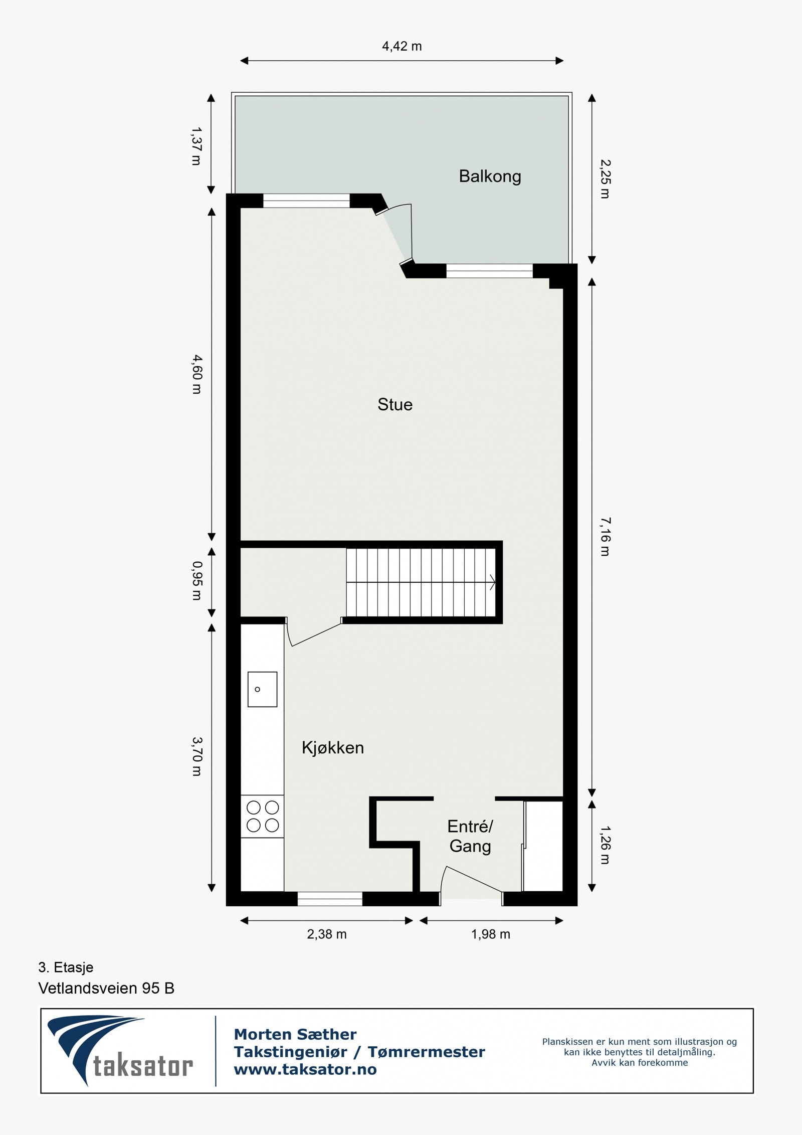 Planskisse 3. Etasje Galleribilde