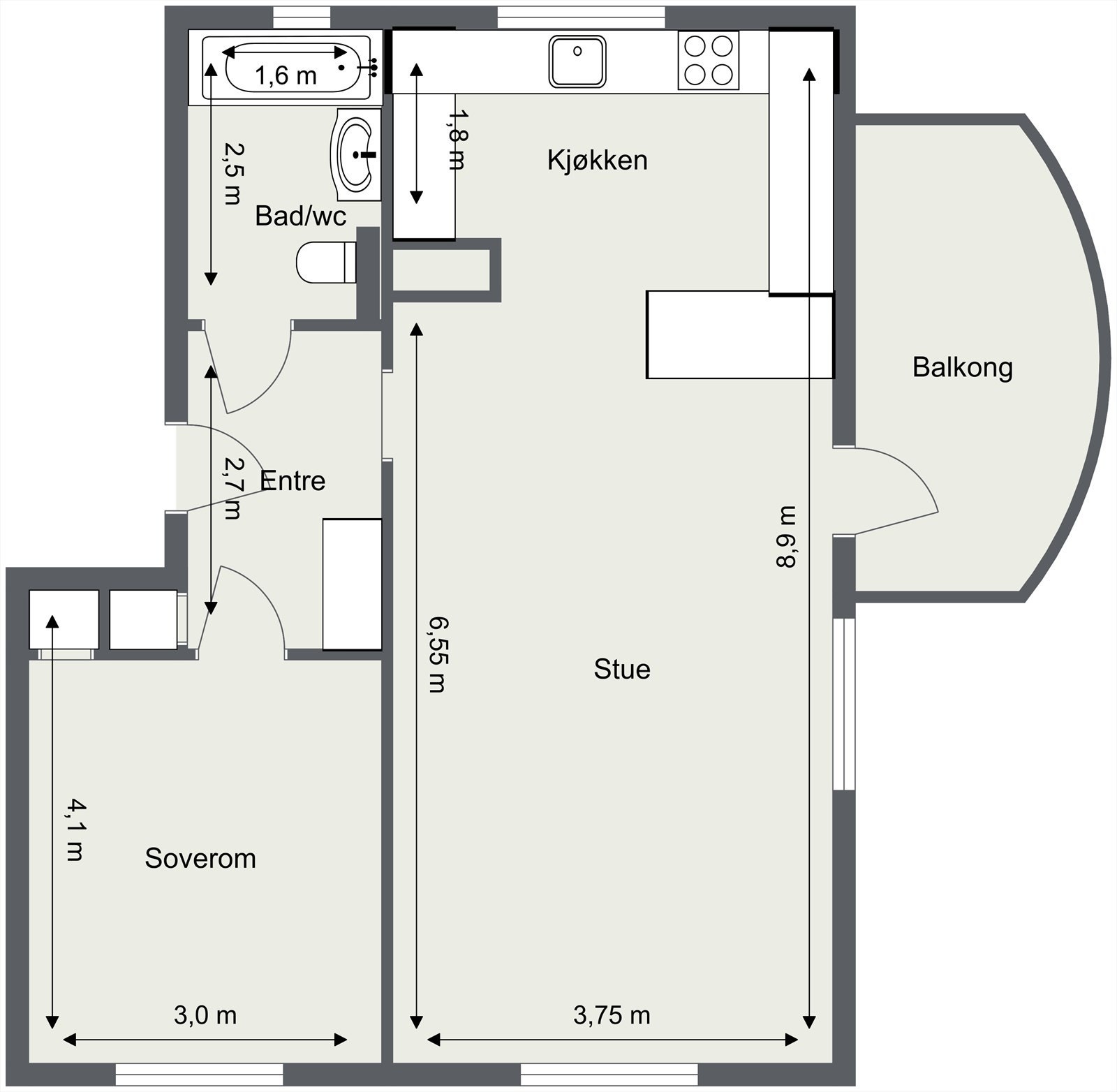 Planskisse Galleribilde