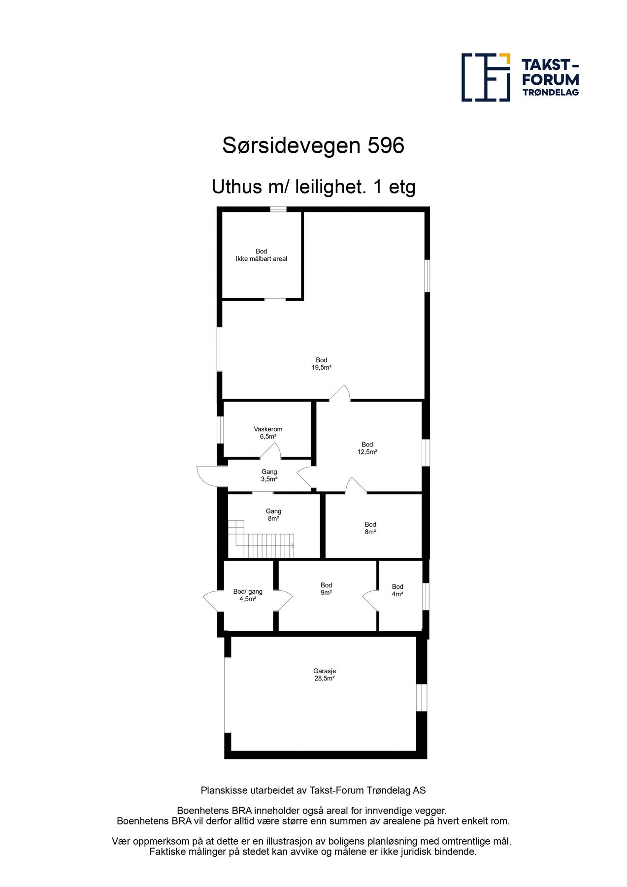 Plantegning - Uthus - 1. etg. Galleribilde