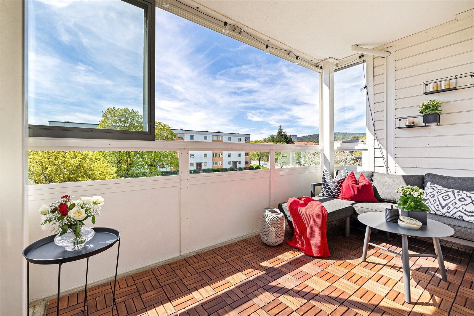 Denne balkongen har mange muligheter for innredning. Galleribilde