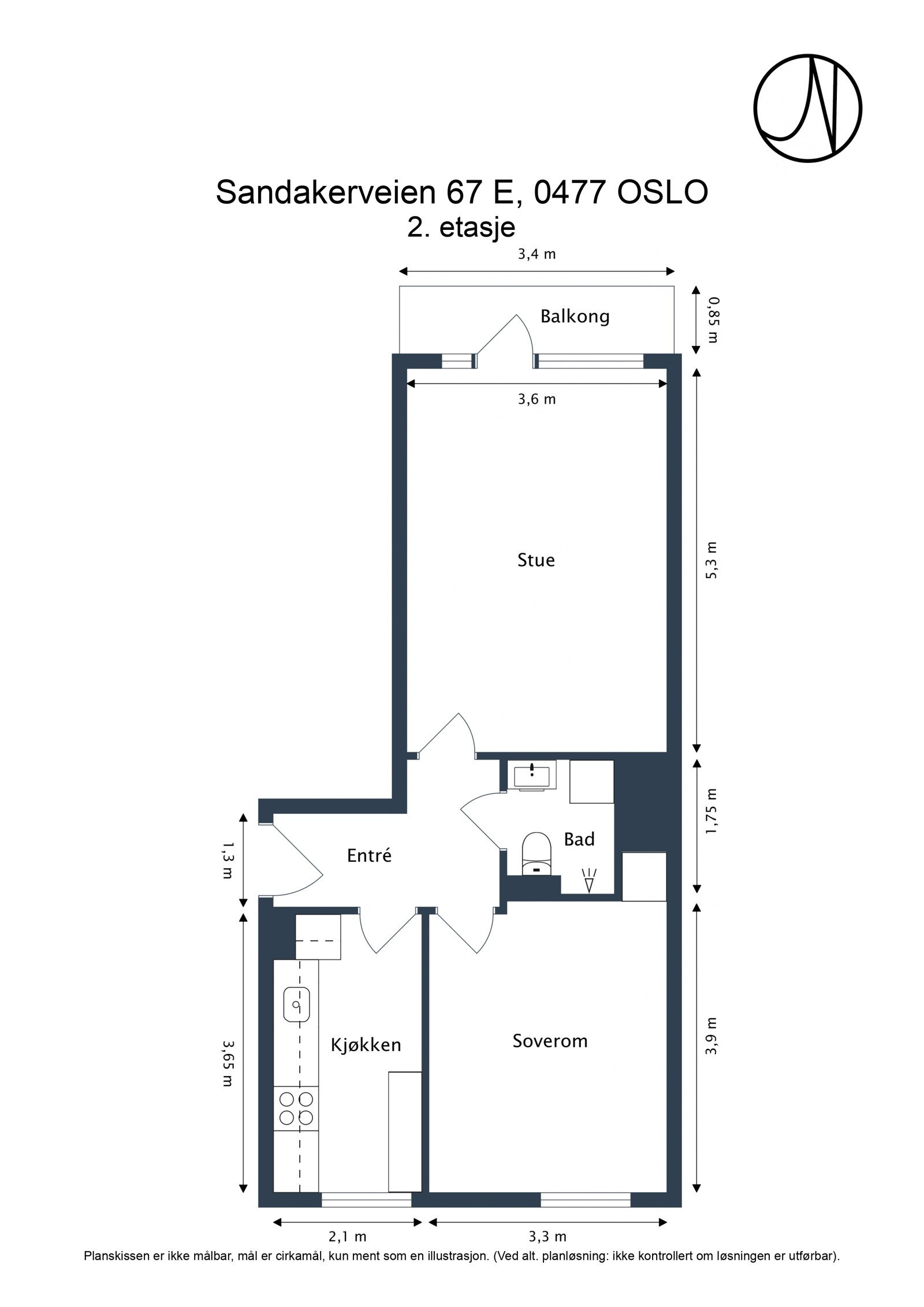 Boligens plantegning. Galleribilde