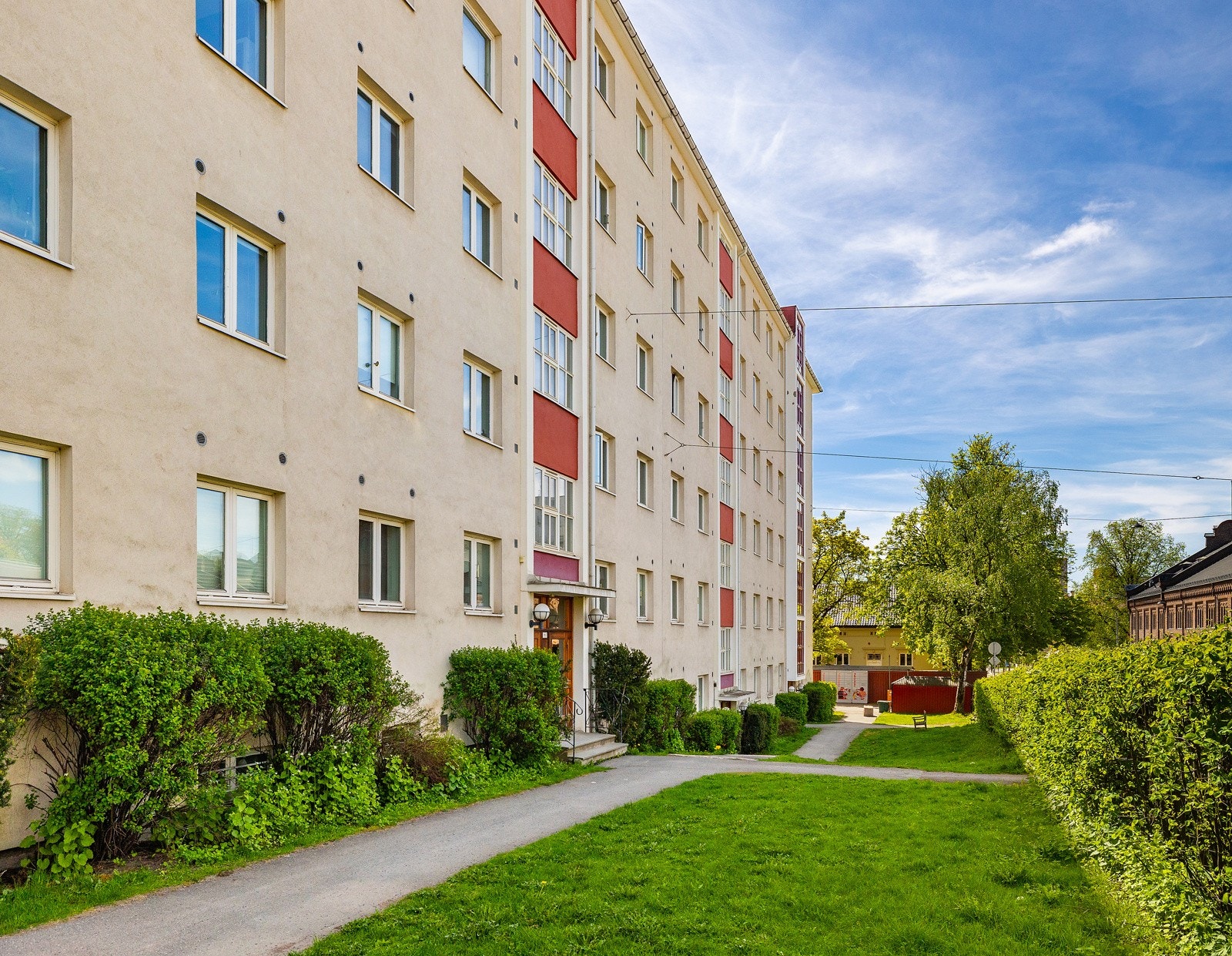 Byggets fasade. Galleribilde