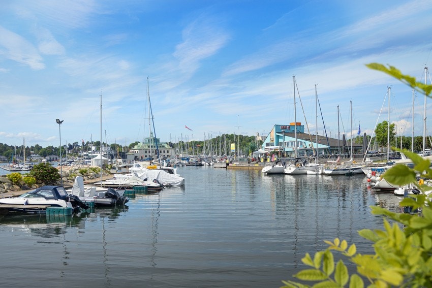 Flotte gang- og sykkelstier langs Frognerstranda og Kongens Marina mot Bygdøy med flere flotte badestrender. Galleribilde