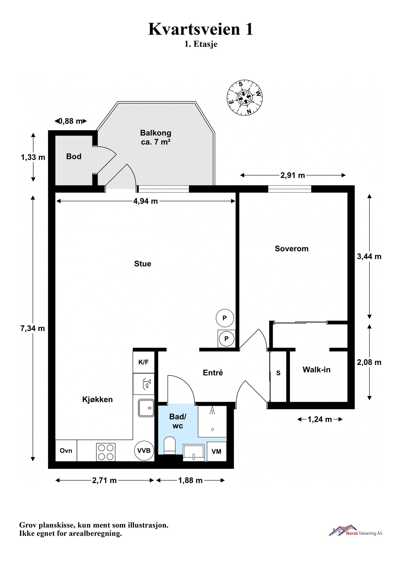 Planskisse Galleribilde