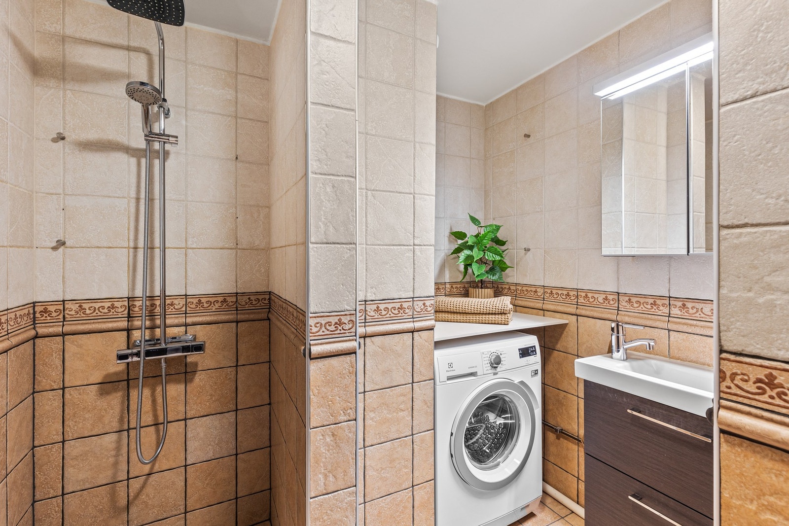 Badet på 4,1 kvm. Galleribilde