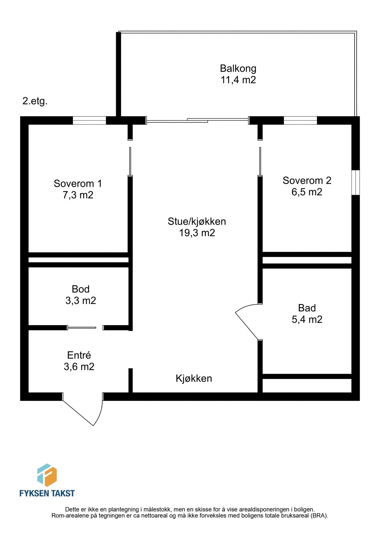 Planskisse Galleribilde