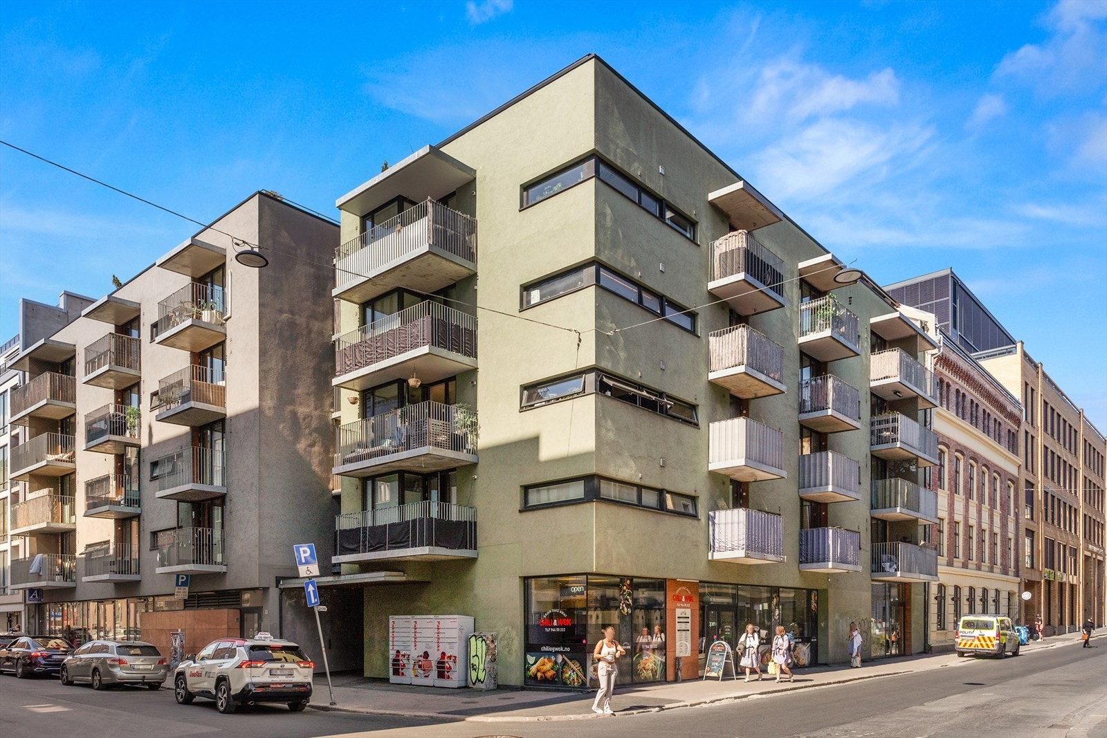 Moderne boligblokk fra 2008 med svært sentral beliggenhet - Parkeringsplass kan kjøpes / leies i et parkeringshus i Chr. Krohgs gate Galleribilde