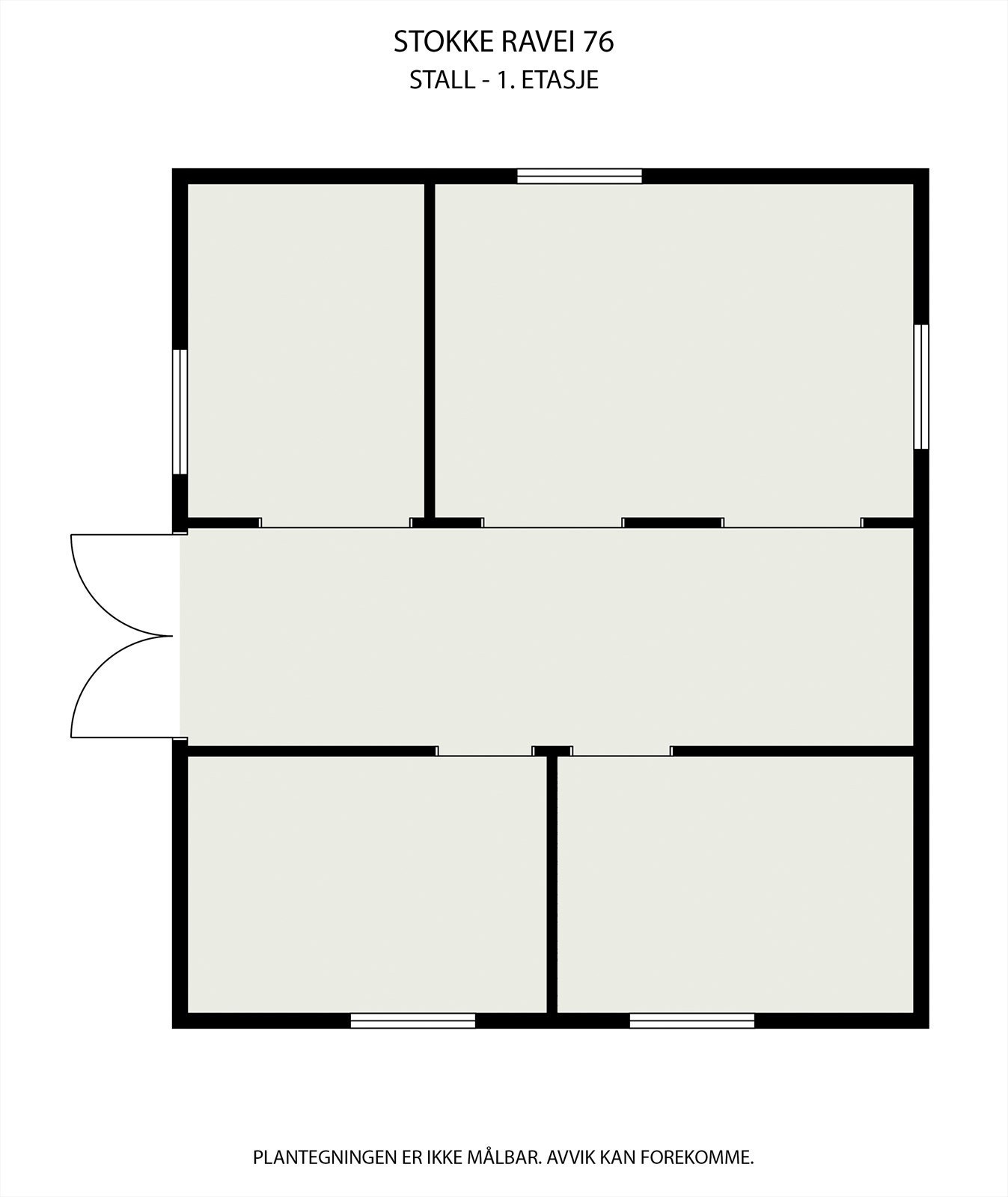 Planløsning uthus første etasje. Galleribilde