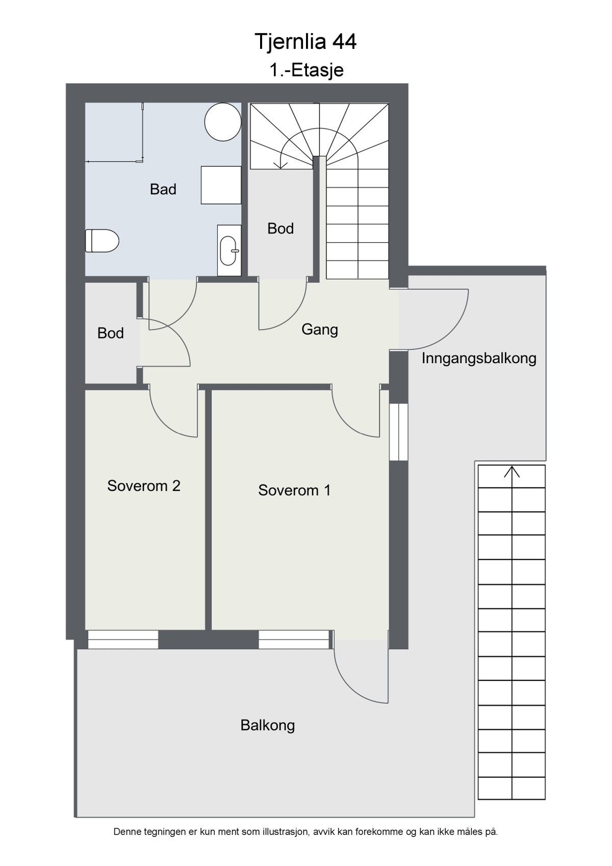 Plantegning 1.etasje Galleribilde