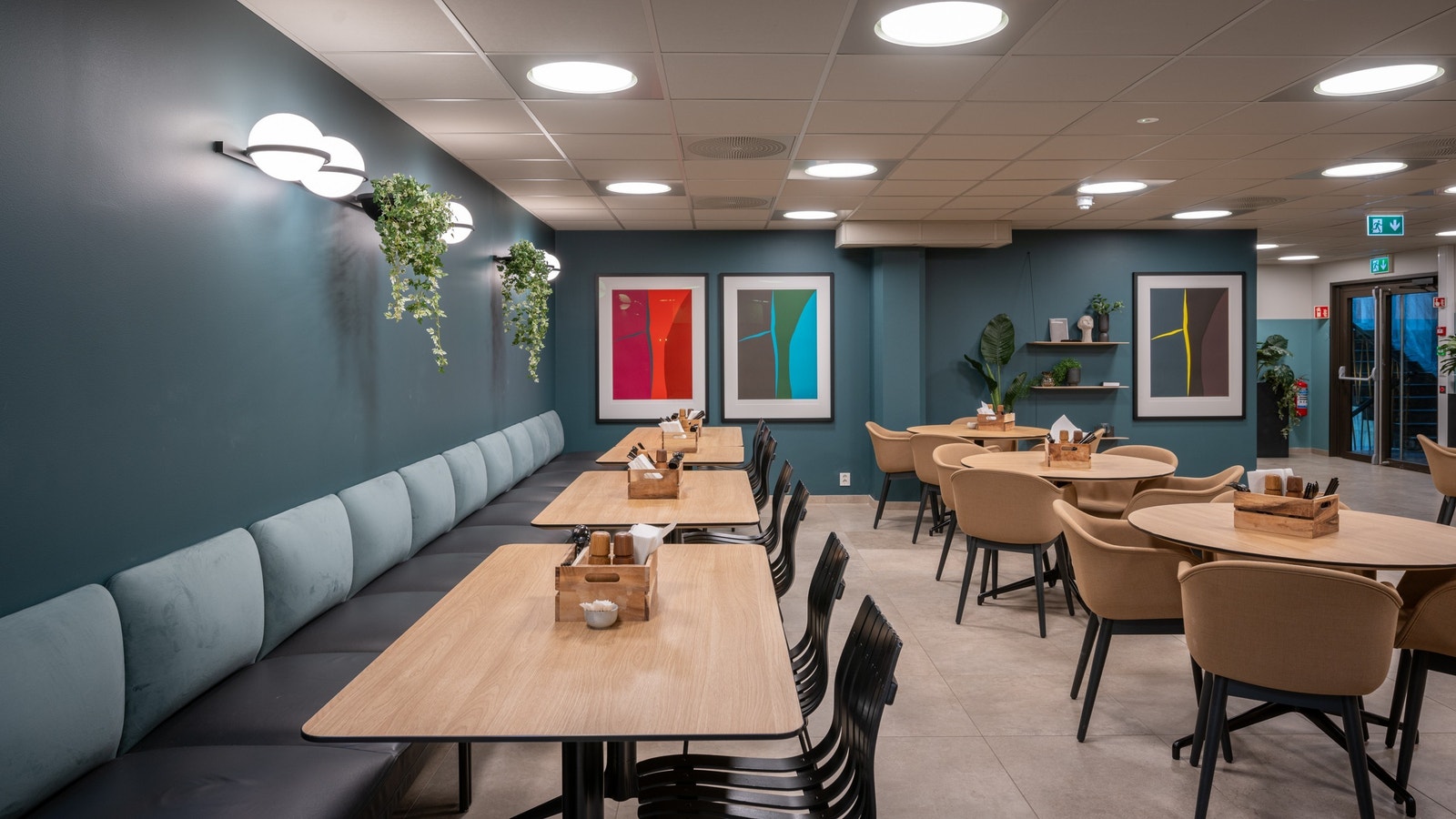 Flott personalrestaurant som driftes av Evat Galleribilde