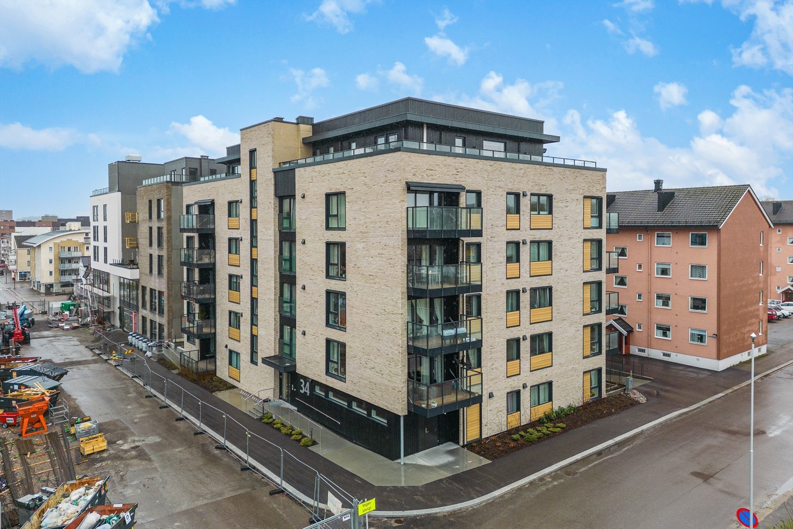 Nytt moderne leilighetsbygg i Sandefjord sentrum Galleribilde