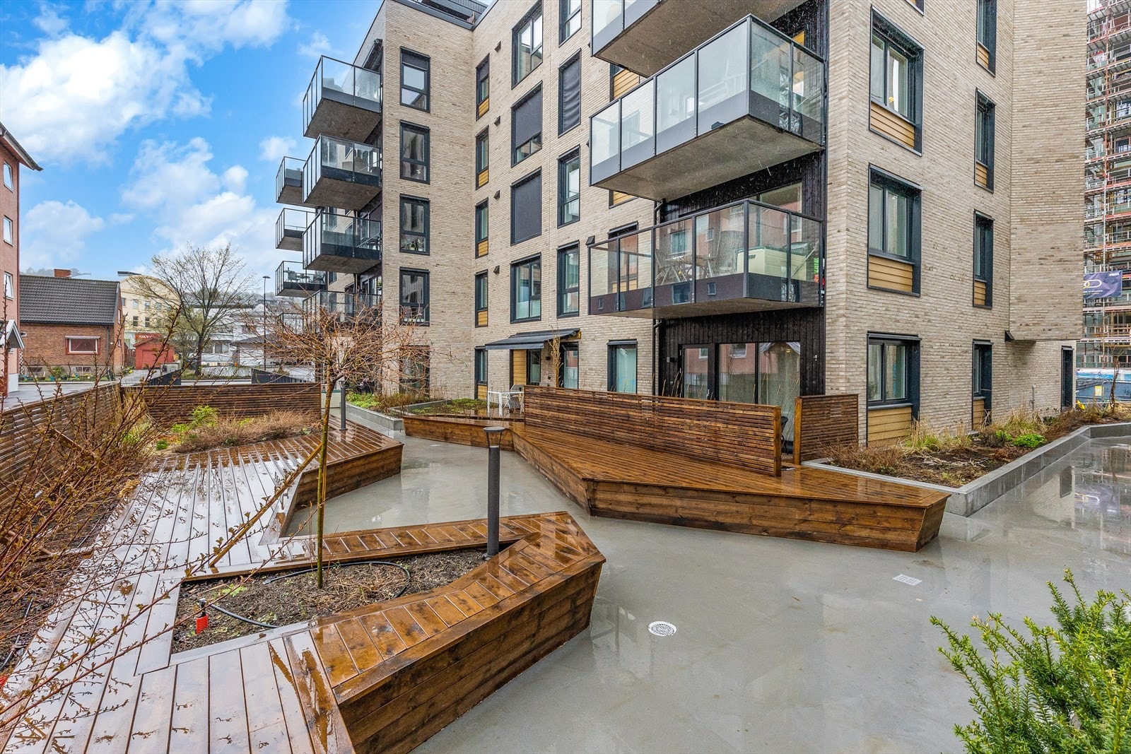 Hyggelige uteplasser for beboerne Galleribilde