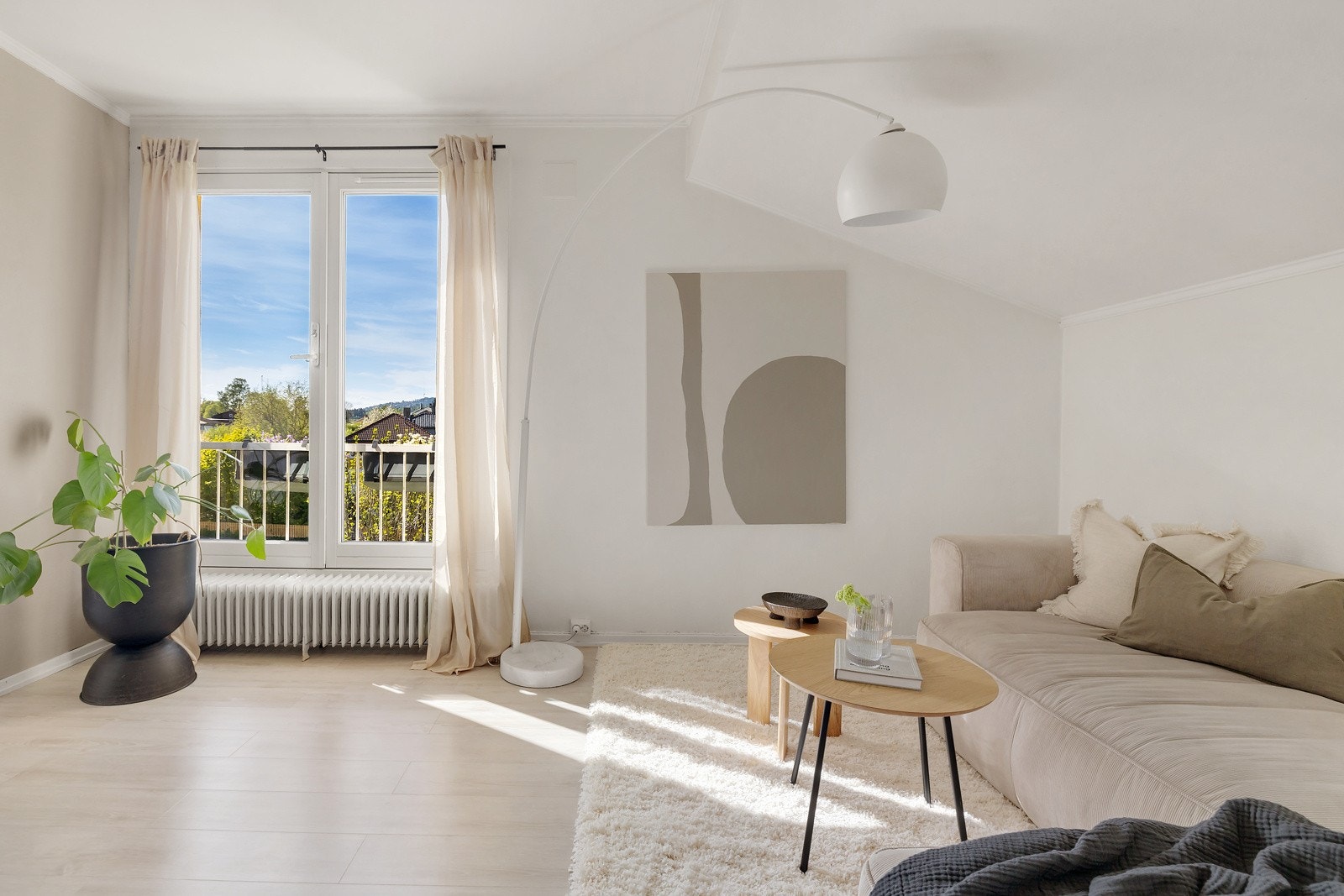 Leiligheten ligger attraktivt til i toppetasjen. Galleribilde