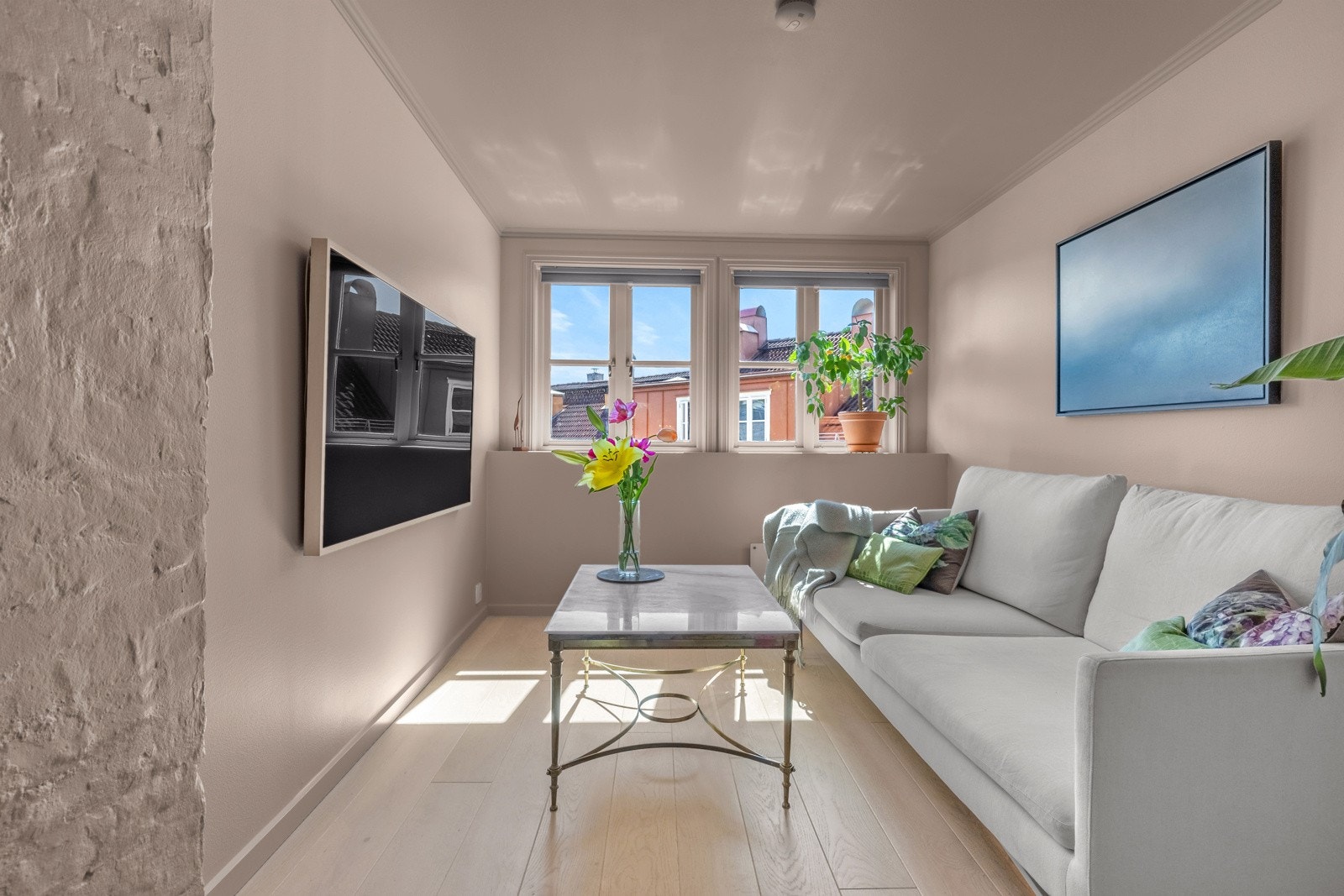 Nåværende eier har benyttet soverom 2 som tv-stue Galleribilde