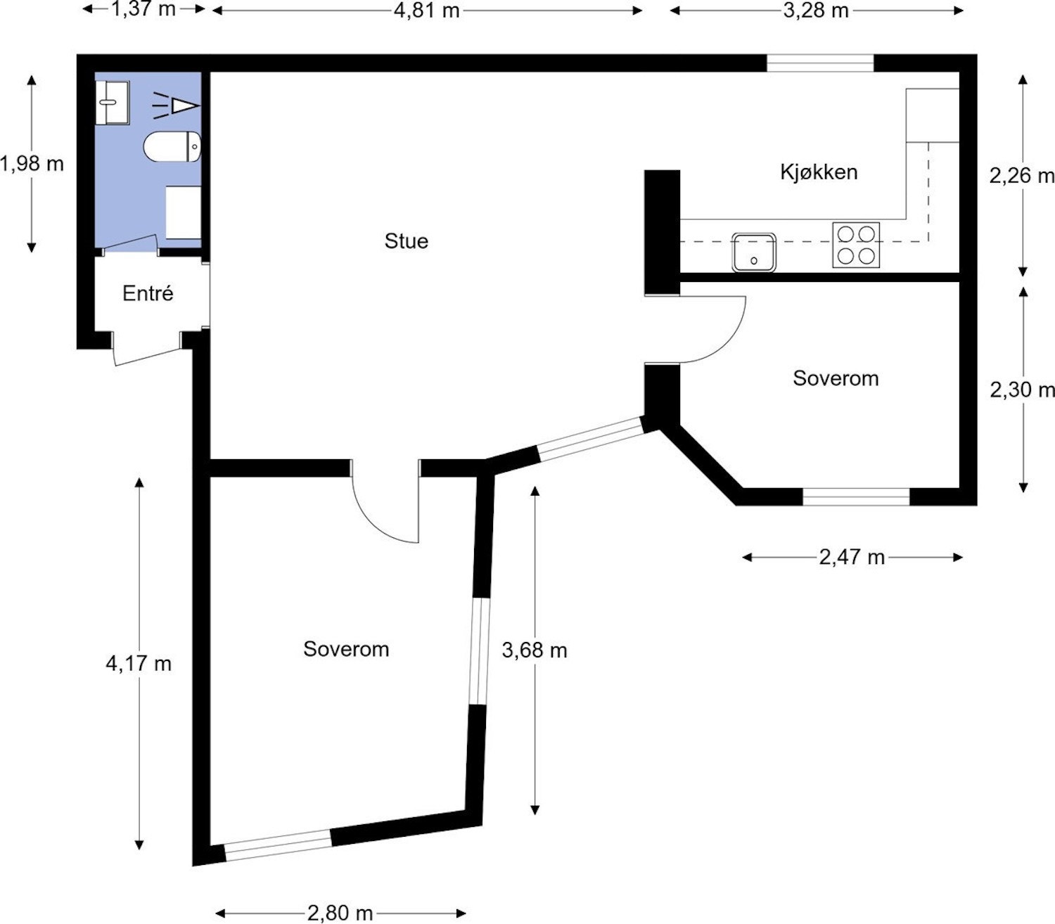 Plantegning Galleribilde