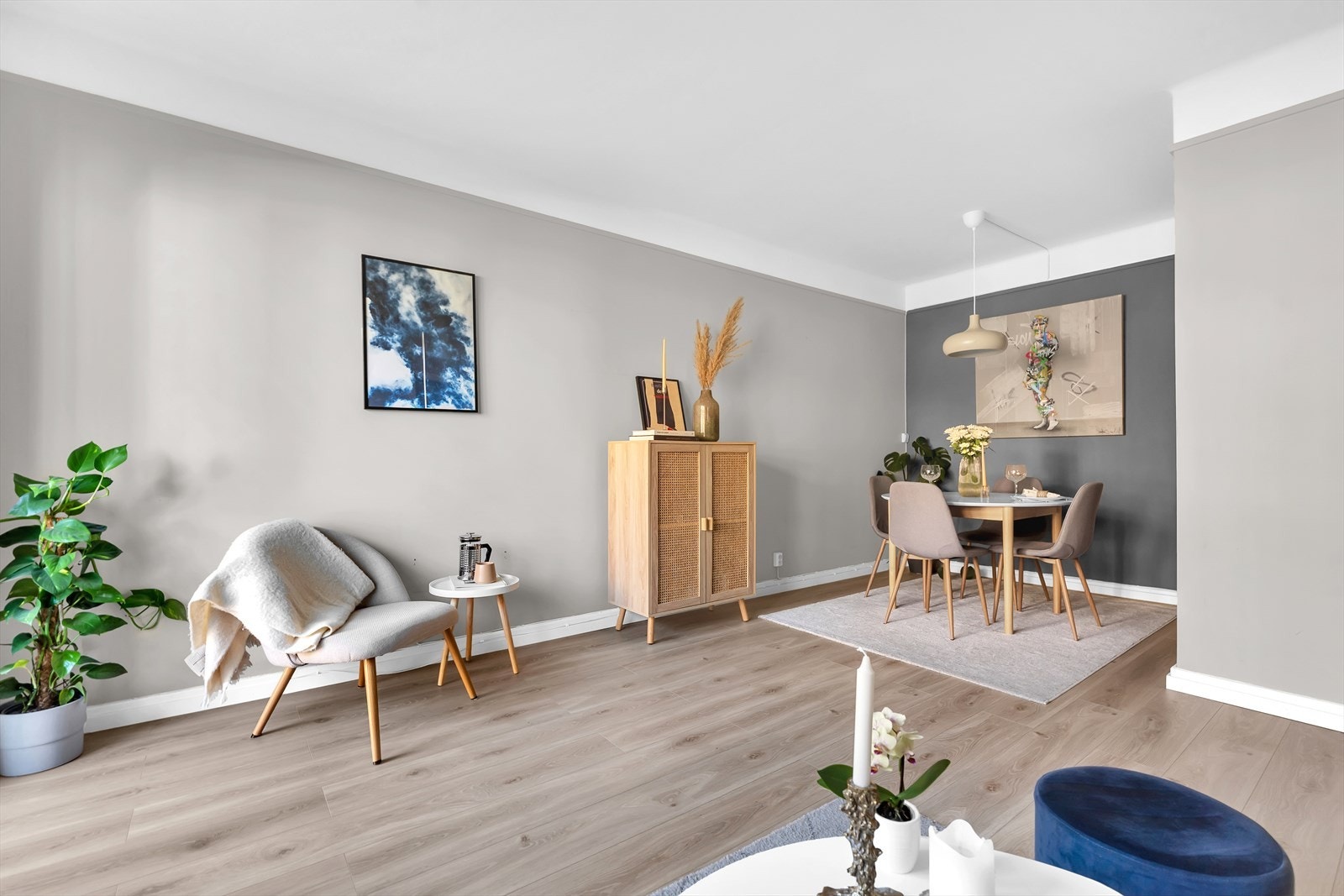 Planløsningen i rommet gjør det enkelt å innrede. Galleribilde