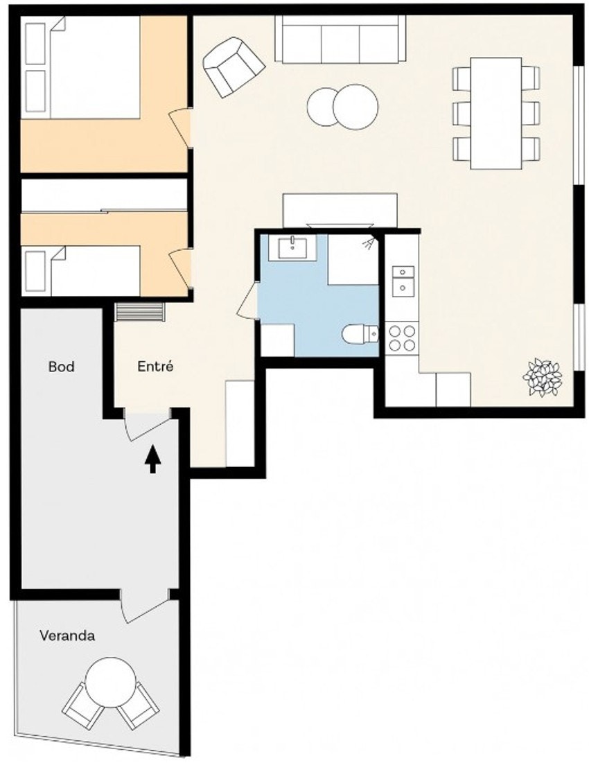 Plantegning Galleribilde