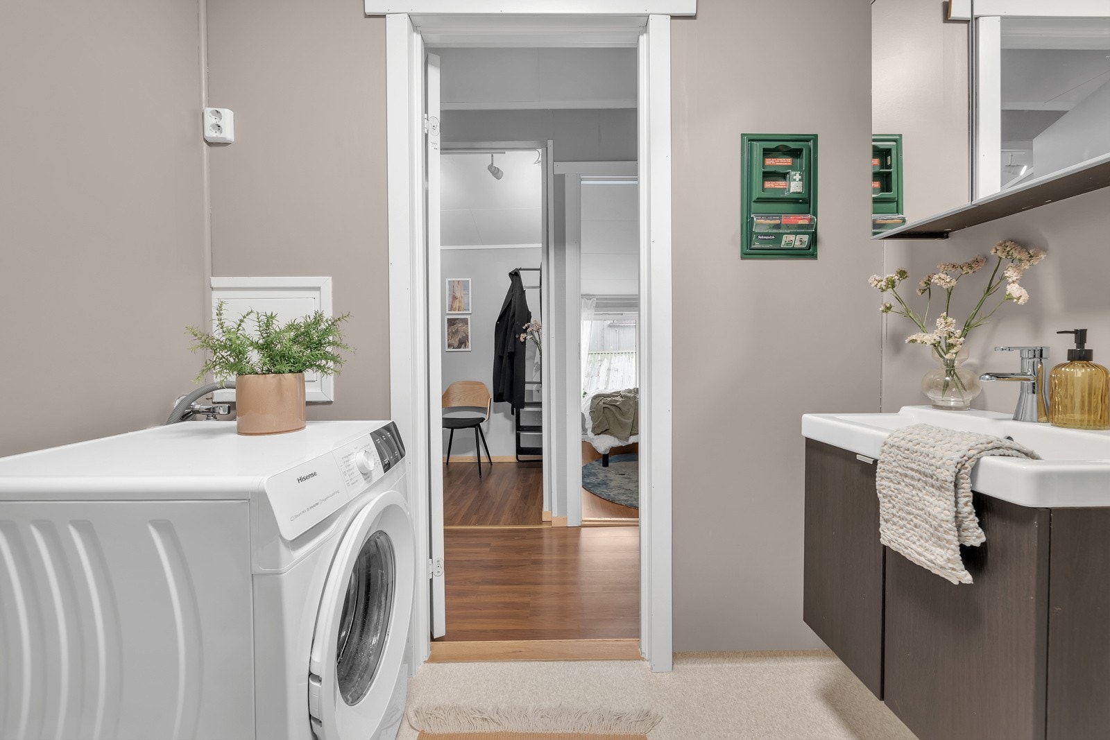 Badet er pent og praktisk Galleribilde