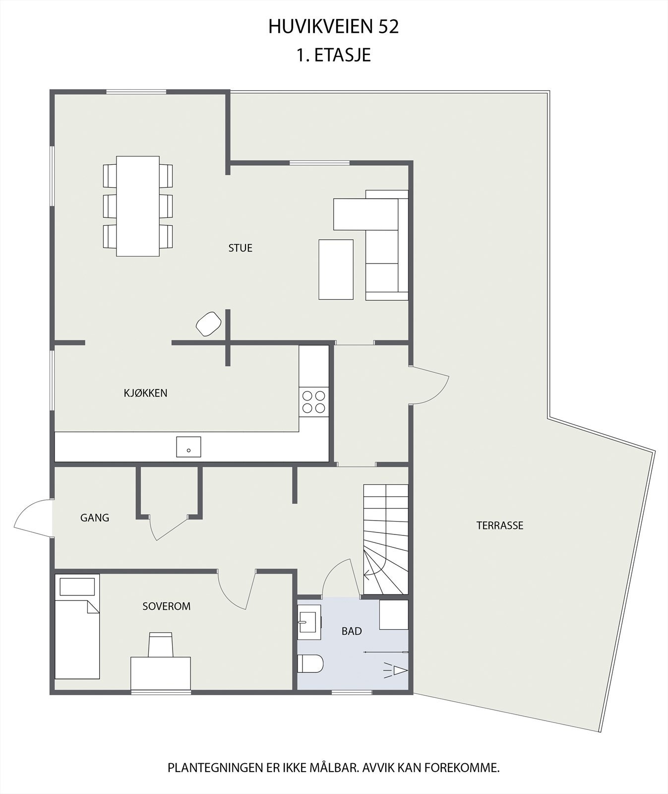 Plantegning over 1ETG Galleribilde