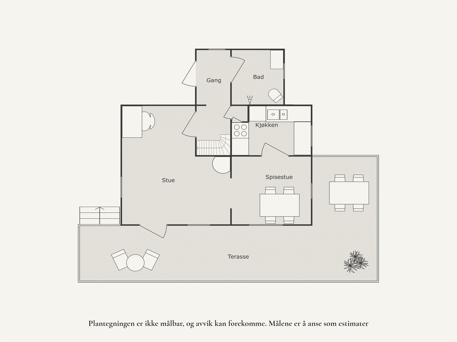 Planløsning 1. etasje Galleribilde