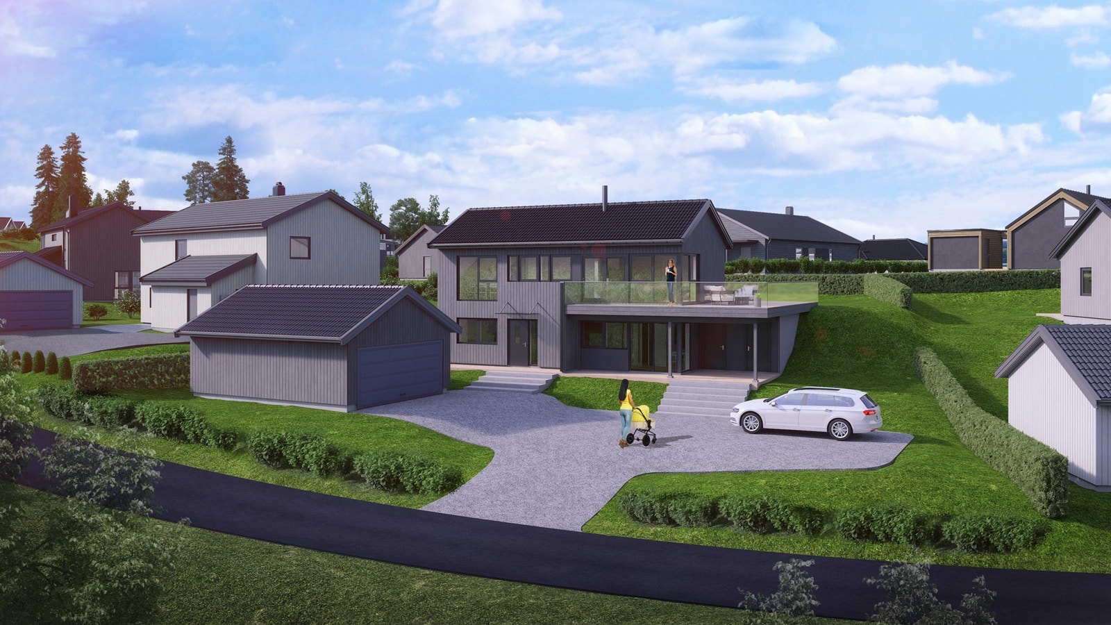 Vårt forslag på tomt 35. Illustrasjon, avvik vil forekomme. Galleribilde