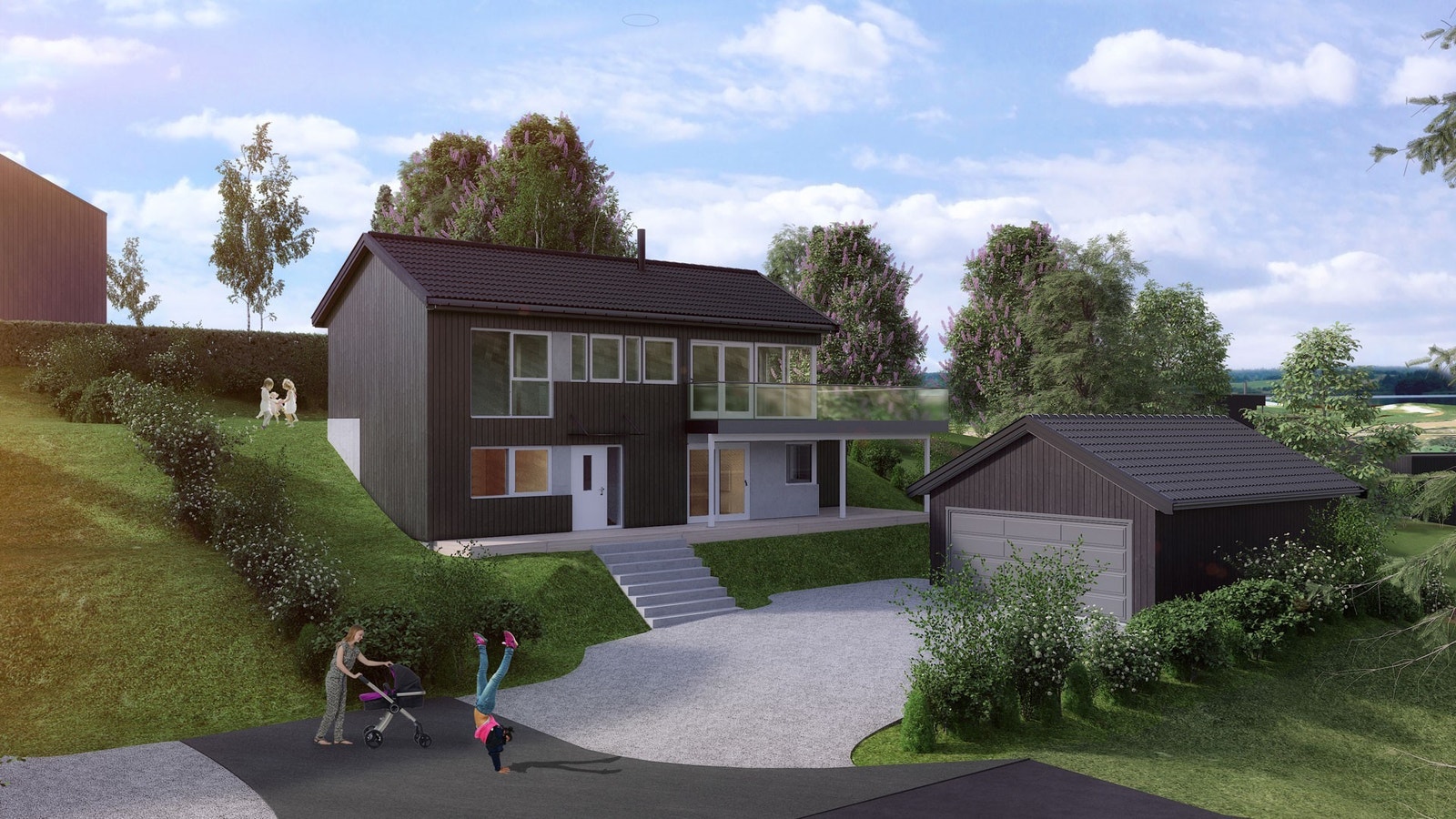 Vårt forslag på tomt 38. Illustrasjon, avvik vil forekomme. Galleribilde