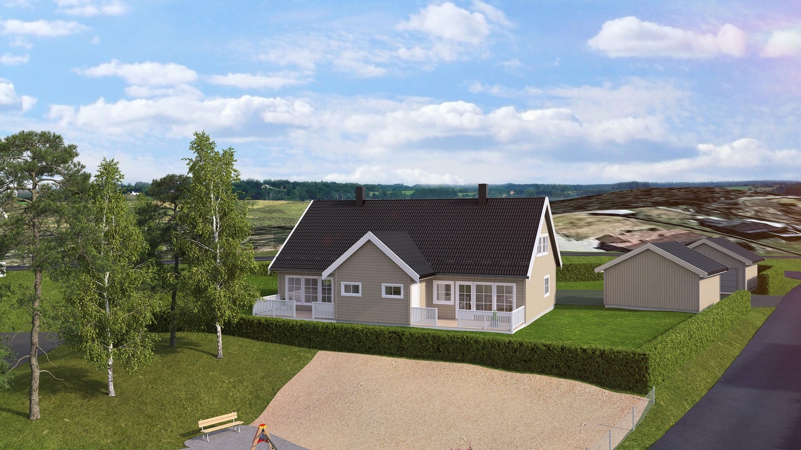 Vårt forslag på tomt 51. Illustrasjon, avvik vil forekomme. Galleribilde