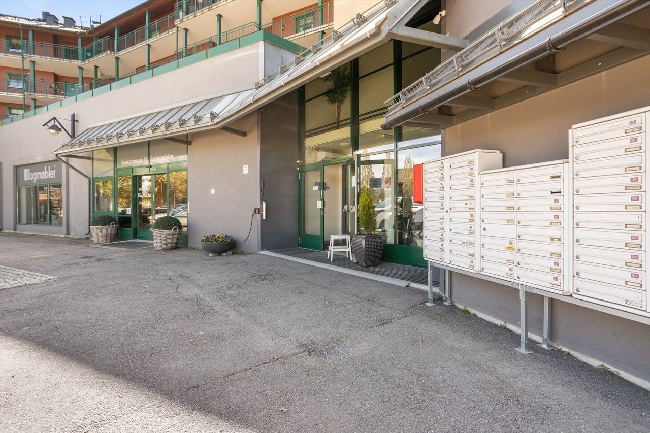 Inngangspartiet til boligene Galleribilde