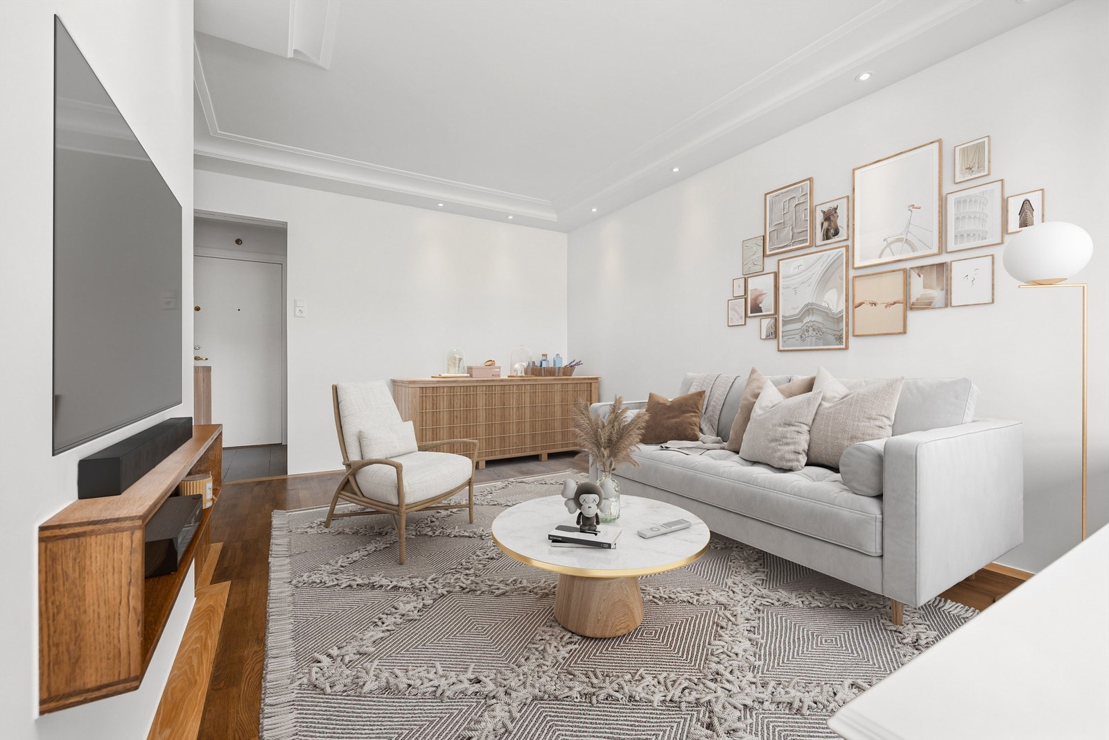 Virtuell styling av stue Galleribilde