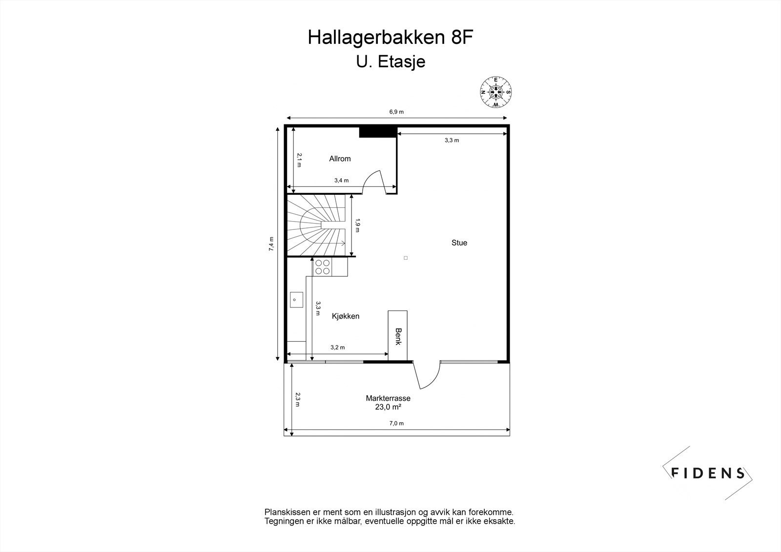 Plantegning u.etasje Galleribilde