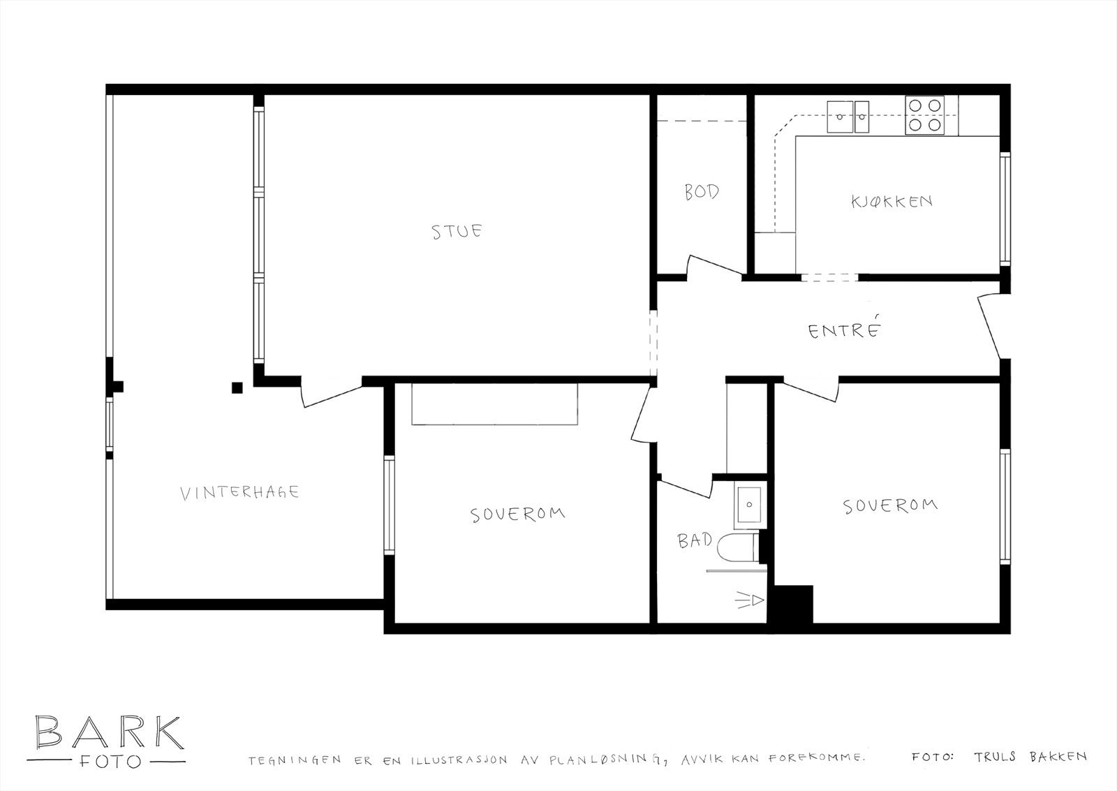 Planskisse | Leiligheten har en flott plassering i byggets 8.etasje Galleribilde