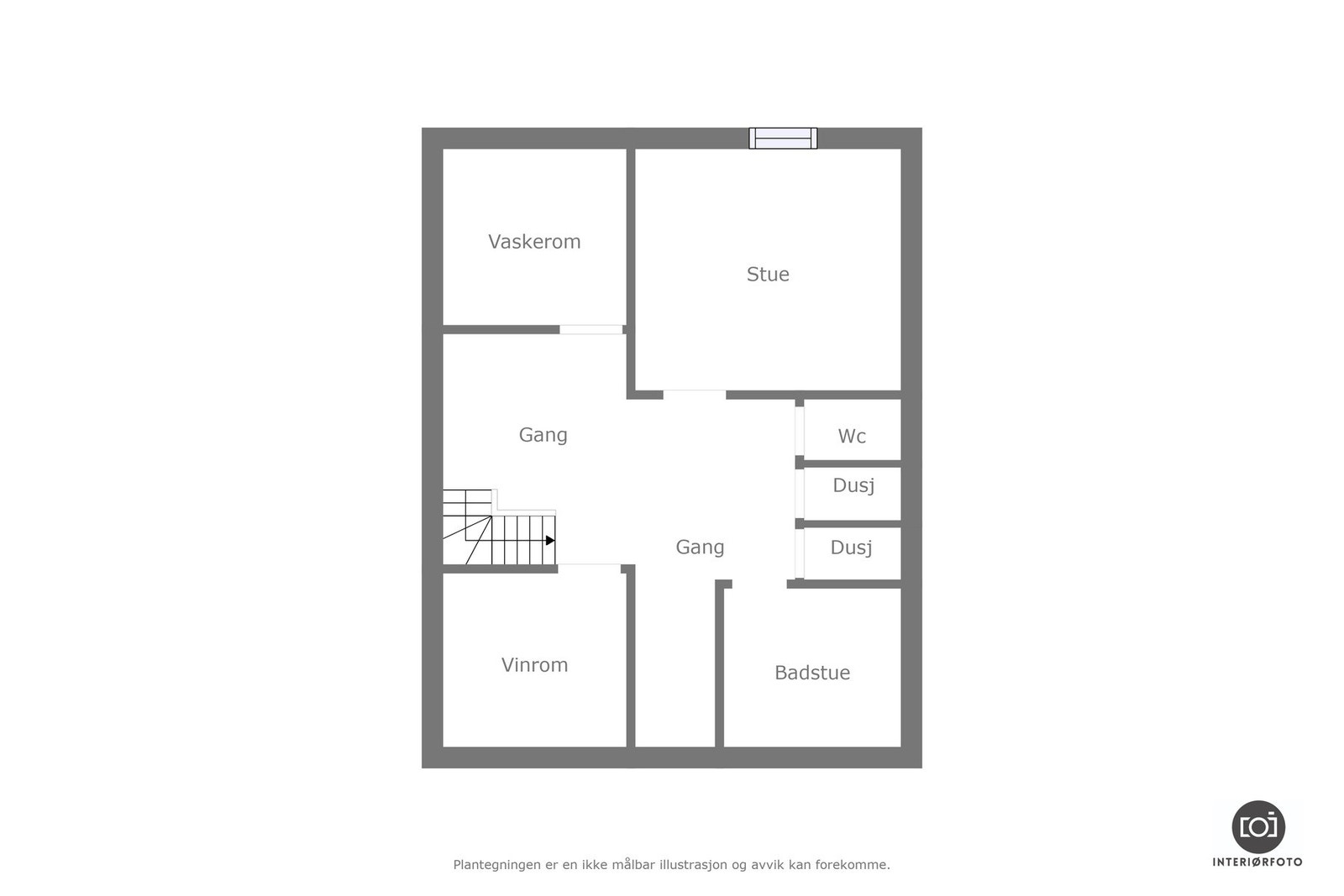 Planskisse kjelleretasje Galleribilde