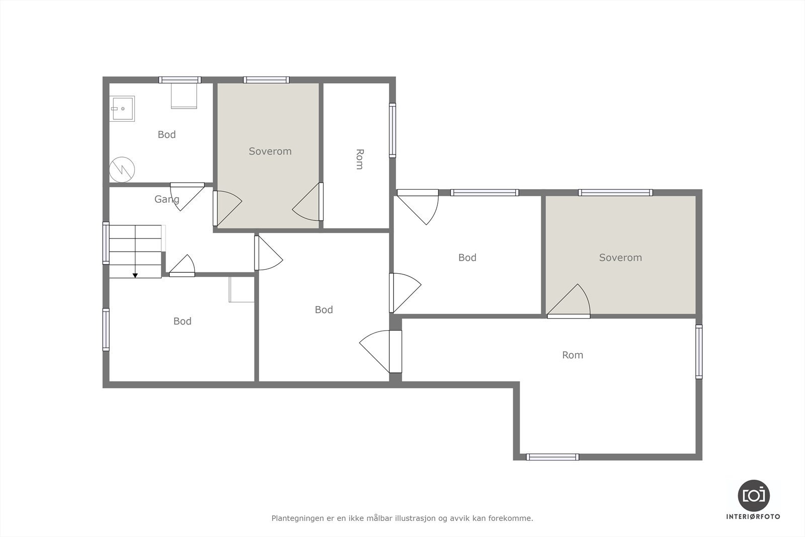 Plantegning Galleribilde