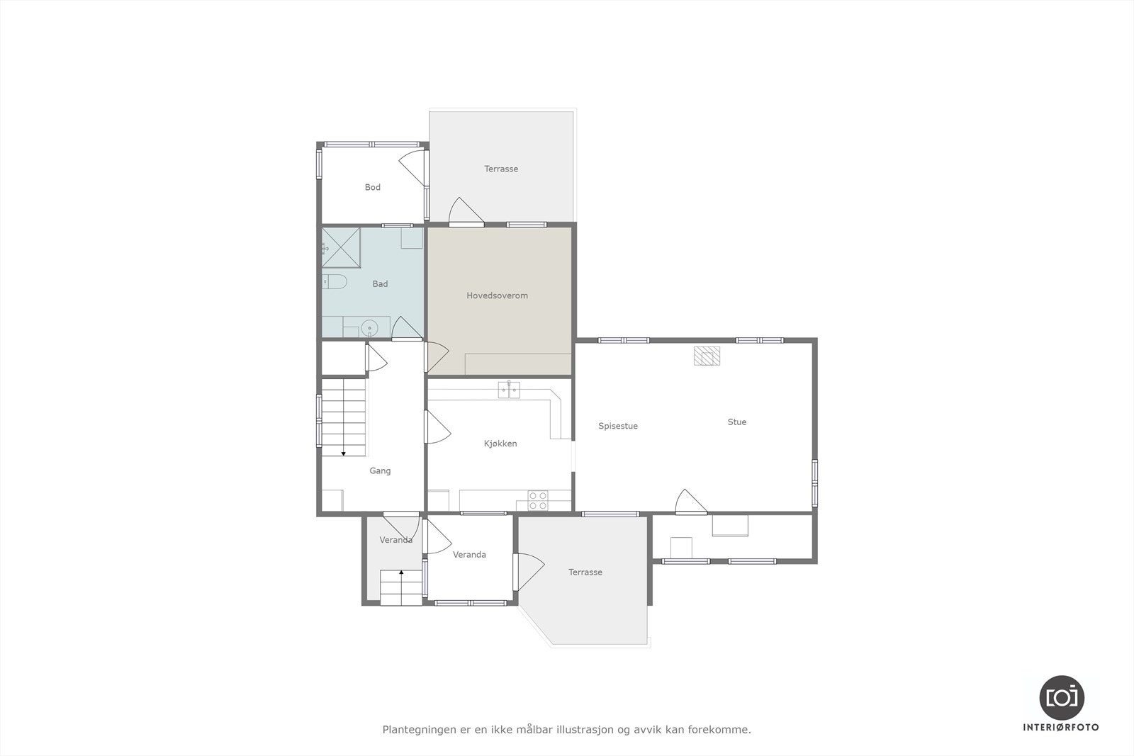 Plantegning Galleribilde