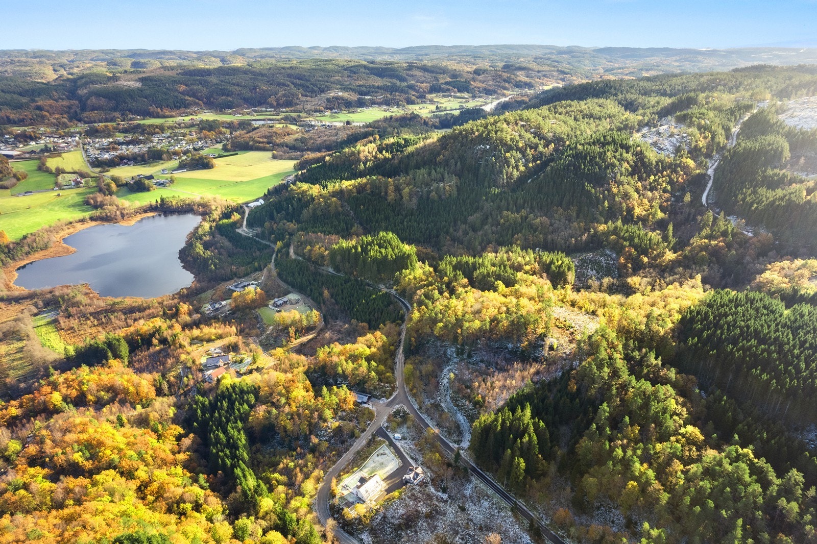Tomtene har god utsikt. Galleribilde