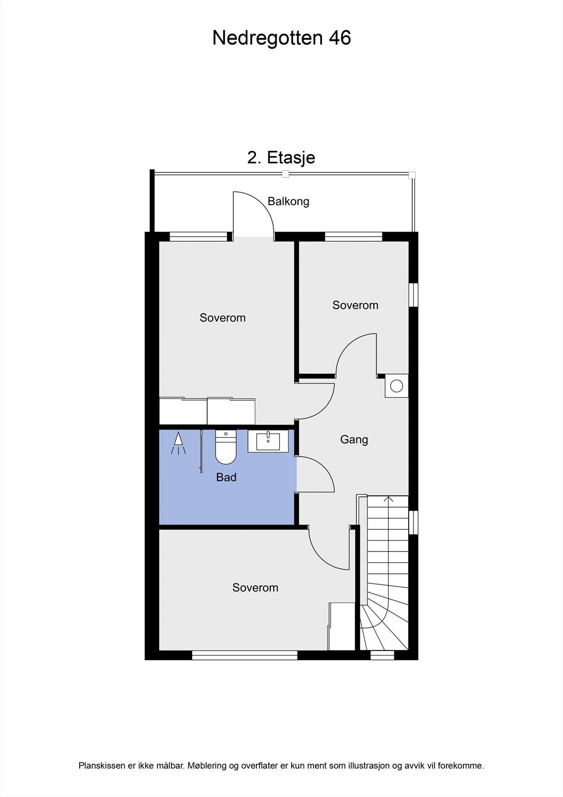 Plantegning 2 etasje Galleribilde