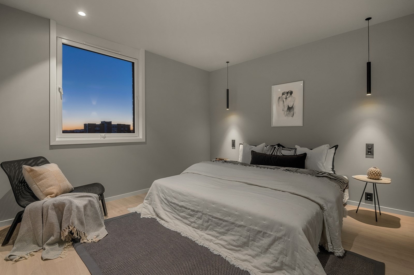 Leiligheten har to soverom på hhv. 12 og 10m². Galleribilde